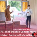 “Lewat BSG Peduli Bencana”, BSG Cabang Marisa Serahkan Bantuan Korban Bencana Banjir Kepada BPBD Pohuwato