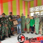 Dandim 1313/Pohuwato beserta Ketua Persit KCK Cab LXIX Salurkan Bantuan kepada Korban Bantuan Banjir Bandang