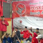 Dukung Megawati dan Pendidikan Gratis, Kader PDIP Surabaya Bangun Posko Gotong Royong