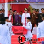 Wabup Pohuwato Pimpin Upacara Penurunan Bendera HUT RI ke-80